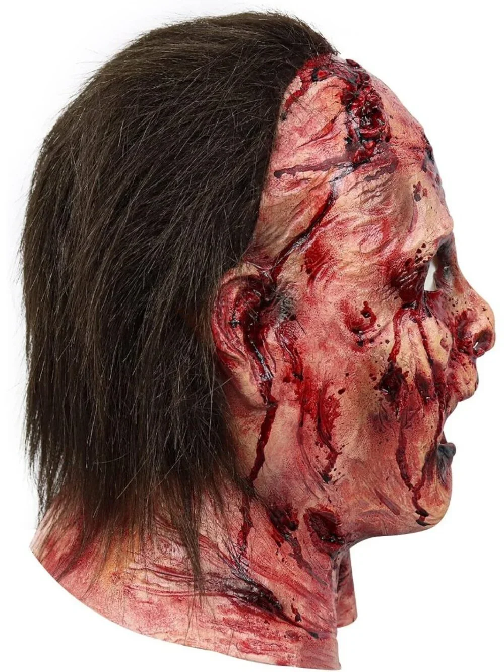 Women's Scary Masquerade Cosplay Creepy Horror Bloody Full Head Halloween Mask